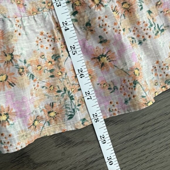 NWT Arizona Jean Co Floral Print Dress XXL Cotton Rayon Blend Short Sleeve - Picture 4 of 5